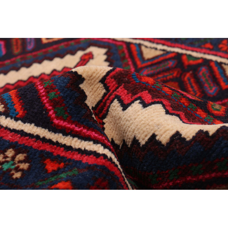 Tapis de couloir unique en laine 3 pi 5 po x 10 pi 4 po Lennin