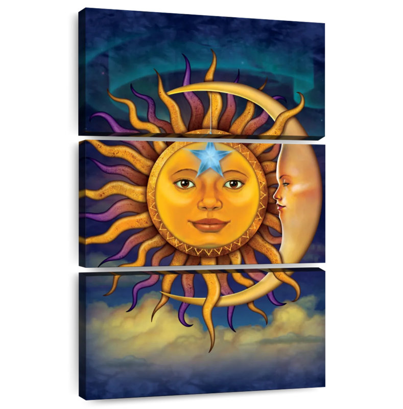 Oberle Sun Moon, 65" H x 42" W