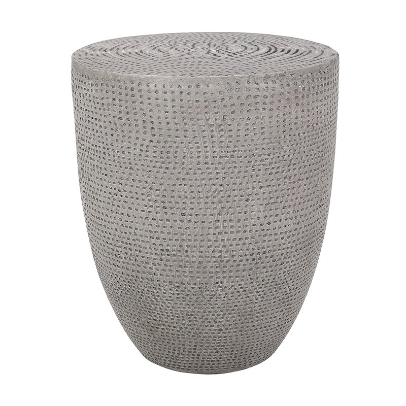 Table d'appoint d'extérieur en béton léger