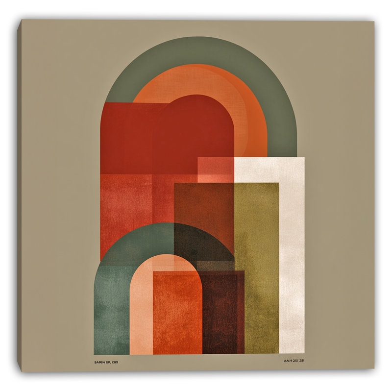 Bold Arch Layers Wrapped Canvas Wall Art, 20" H x 20" W
