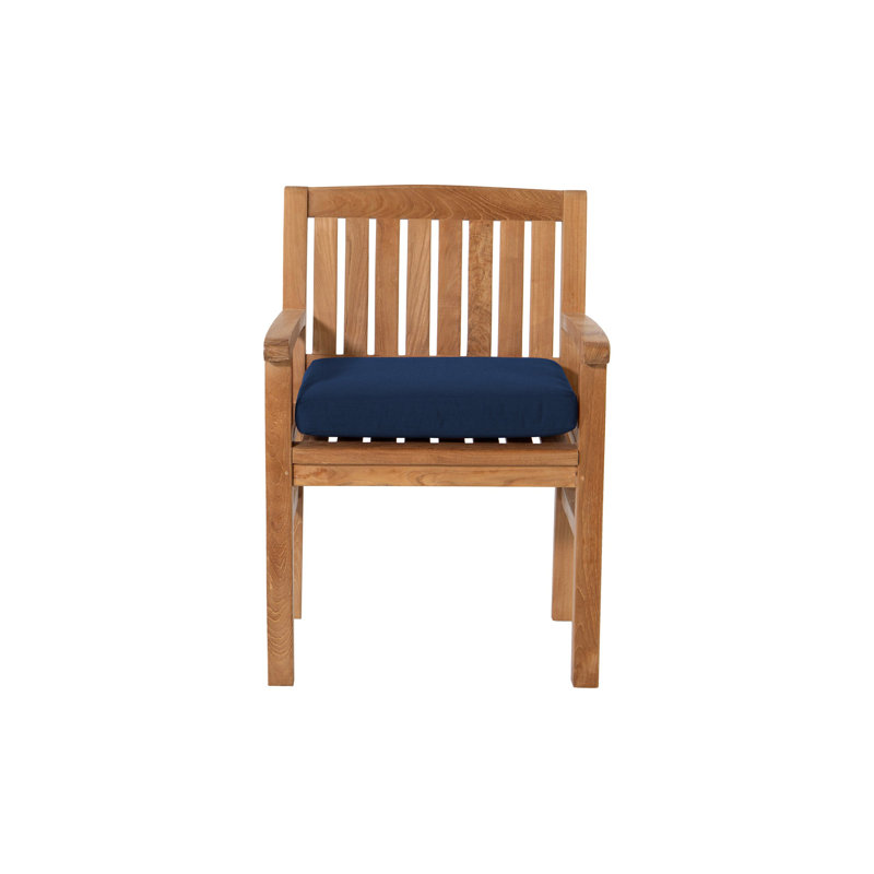 Chaise de salle à manger Huntington, Teck, Bleu marine