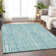 Premium Machine Washable Prisco Teal Rug