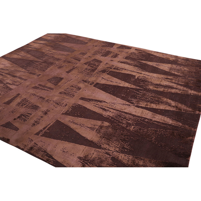 Handmade Silk and Wool Area Rug