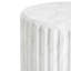 Table d'appoint d'extérieur sculptée Cicci, blanc