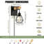 Applique murale industrielle à brancher avec interrupteur marche / arrêt, applique murale en bois rustique et en métal noir, lampe murale E26 optionnelle câblée pour la salle de bain du salon (ensemble de 2)