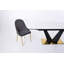 Lumia Extendable Dining Table – White Marble-Effect Sintered Stone Top with Matte Black, Gold & Silver Base-1798284008