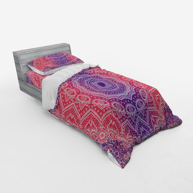 Polyester Duvet Cover, Queen Duvet Cover + 3 Additional Pieces, Pink