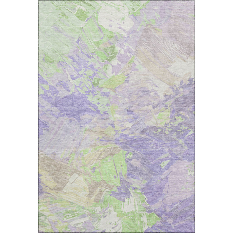 Premium Machine Washable Varroville AMF1713 Abstract Rug, Rectangle 10' x 14'