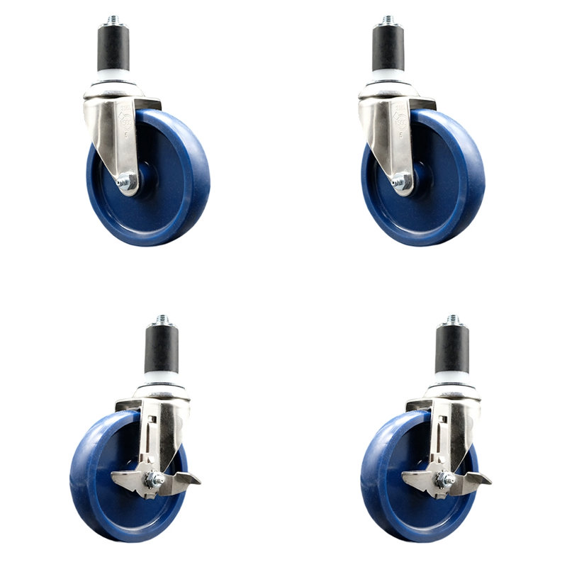 Ensemble de roulettes extensibles en poly 316