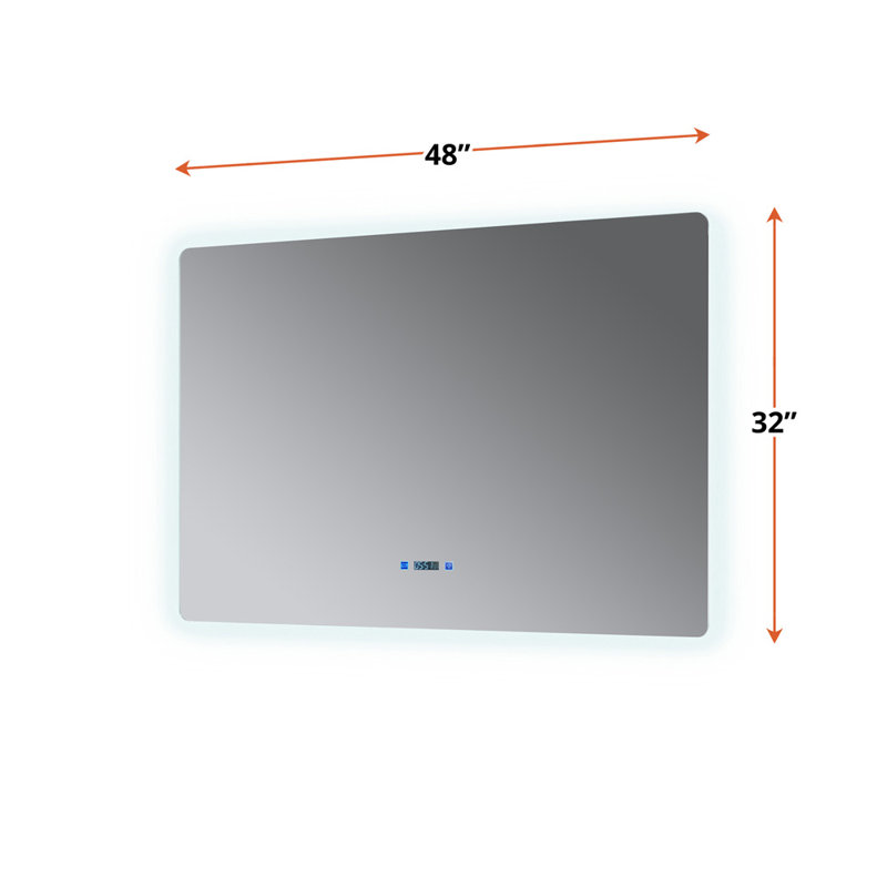 Lugano LED Bathroom Vanity Mirror, 32" x 48"