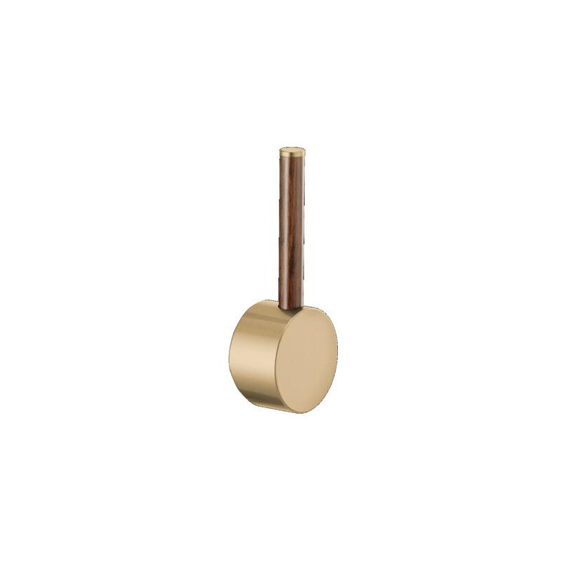Odin® Pull-Down Faucet with Square Spout, Wood Lever, Luxe Gold
