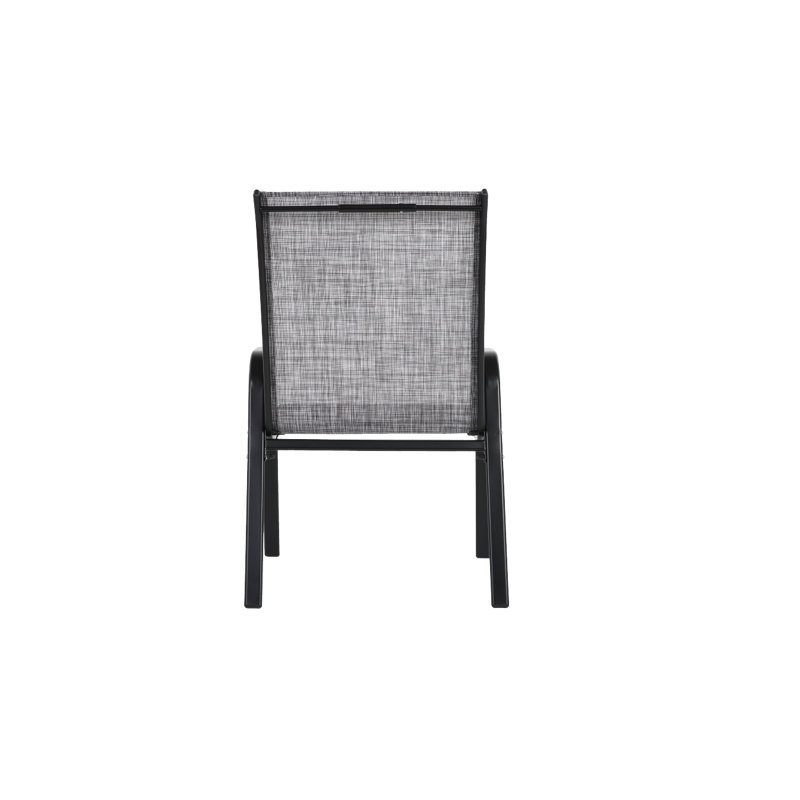 4 Piece Patio Chairs, Outdoor Camping Chairs With Breathable PVC-coated polyester Fabric, Set Of 2 Garden Chairs With Armrest High Backrest For Garden Patio Pool Beach Yard Space Saving