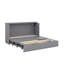 Grand lit escamotable avec tiroir et un ensemble de prises et de ports USB-919627492