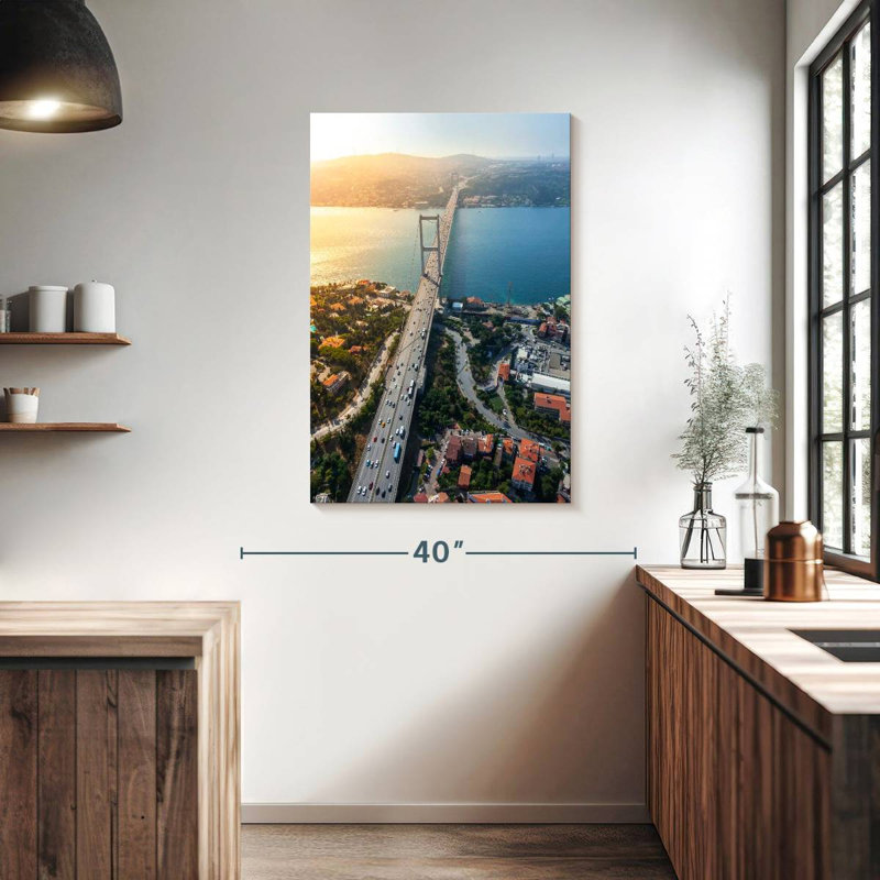 Nicci Istanbul Bosphorus Bridge, 39" H x 26" W