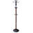 Tall Chrome and Wood Coat Rack-2027139933
