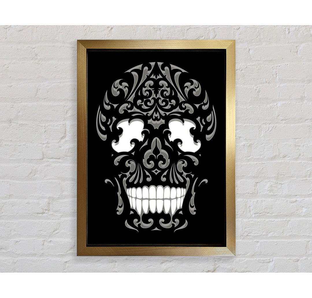 Gerahmtes Poster Mexican Skull