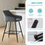 Saarrah 68cm Upholstered Bar Stool with Arms-1279230699