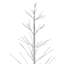 Arbre de Noël avec bouleau blanc 6 pi avec lumières DEL blanc pur