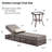Pecofarm 6-Piece All-Weather Outdoor Conversation Set With 5" Thick Cushions, 5-Position Adjustable Patio Recliner And Side Table-124199640