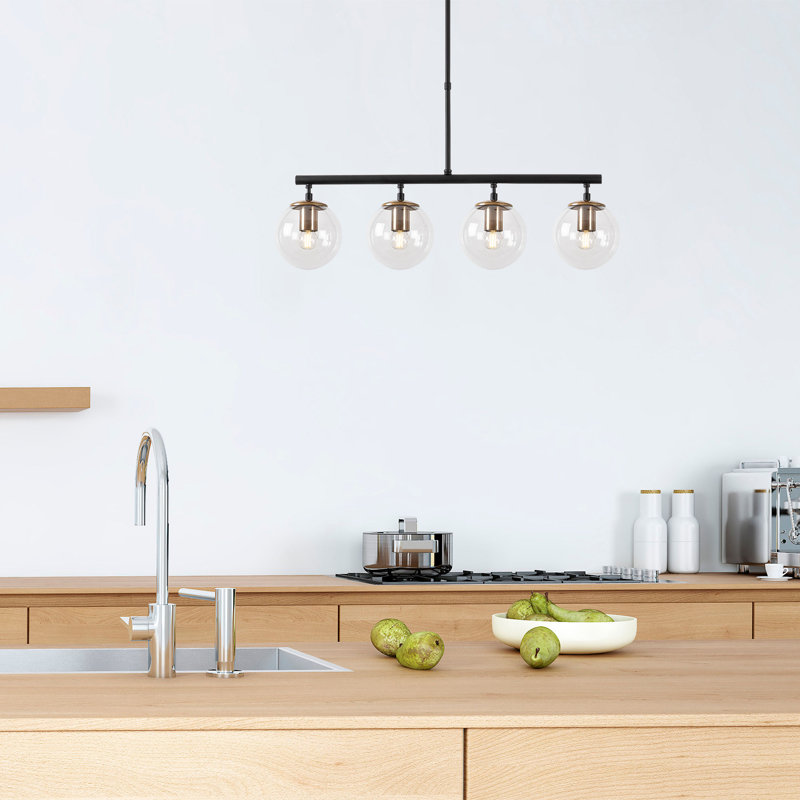 Luper 4 - Light Kitchen Island Pendant, Black