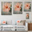 Hibiscus sous la pluie II - Art mural traditionnel sur bois de pin naturel-1185773568