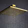 Balsamo Gold In Wall Thermostatic Shower Set with LED and Overhead Options