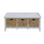 Banc en rotin avec rangement