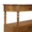 Console rétro en bois courbé avec 3 tiroirs, table d'entrée de 43 po avec tablette de rangement, canapé derrière le canapé et pieds en bois massif