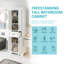Freestanding Bathroom Vanity With 4 Doors, 1 Drawer, Adjustable Shelves For Space-saving Storage