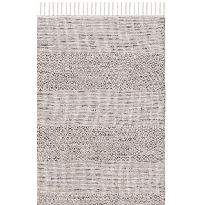 Bester Hand Woven Cotton Geometric Rug, Rectangle 3' x 5'