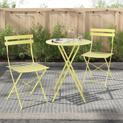 Wogina 2 - Person Patio Dining Set with Round Table