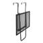 Table suspendue pour balcon 48 x 61 cm, en métal, résistante à la corrosion, capacité de 22,7 kg, pliable pour un rangement facile sur la rambarde de terrasse, design rouille