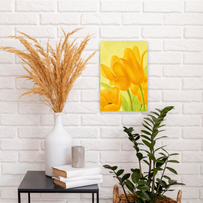 Vibrant Orange Tulips Vibrant Abstract Tulip Nature Spring Wall Art
