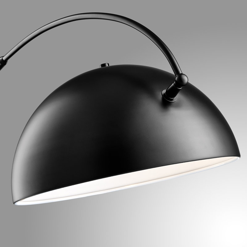 Raelynn Floor Lamp, Black, Black
