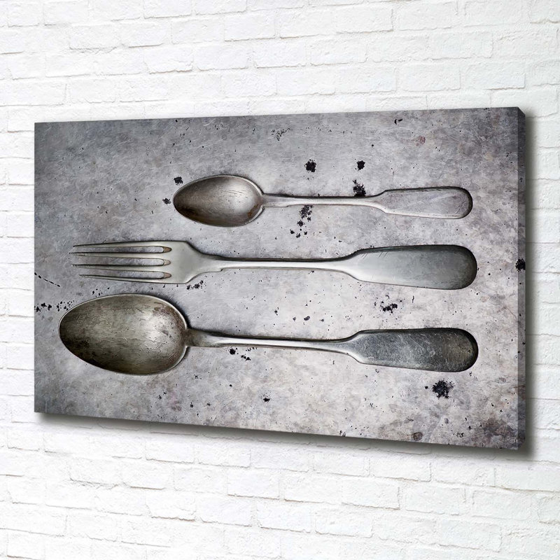 Cutlery - Wrapped Canvas Print