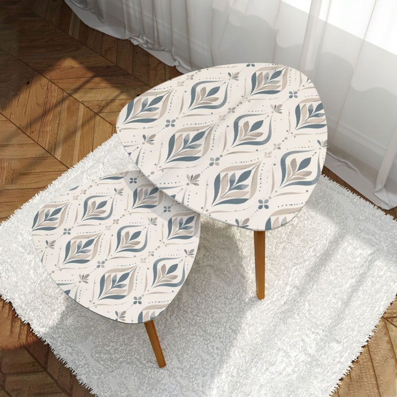 Ensemble de 2 tables gigognes Triangle