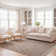 Mill Natural Hand Woven Wool/Viscose/Cotton Geometric Rug in Ivory/Brown