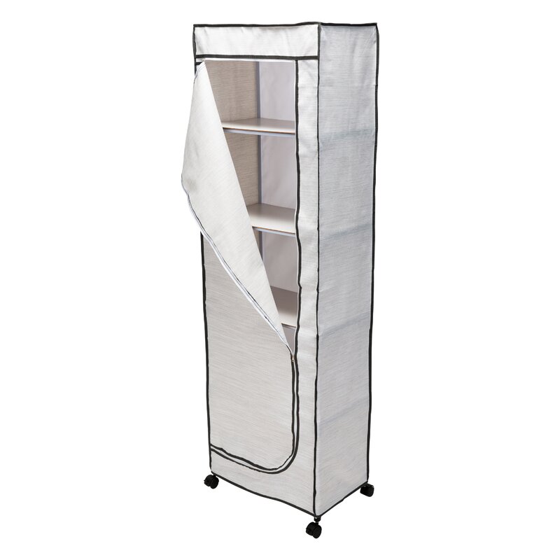 Rebrilliant Kaison 12'' Rolling Portable Wardrobe & Reviews | Wayfair