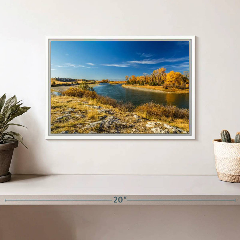 Missouri River Trail, Cadre flottant blanc, 13 po x 9 po