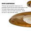 Plafonnier encastré de luxe vintage en fer forgé vieilli de 50 cm (19,69 po) avec abat-jour intérieur en acrylique – Lampe de plafond minimaliste pour couloir, entrée, chambre ou bureau
