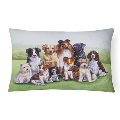  Coussin intérieur / extérieur Springtime Dogs