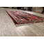 Tapis unique en laine noué à la main de style années 1990 de 3 pi 10 po x 5 pi 2 po gris foncé / rouge Hassanati