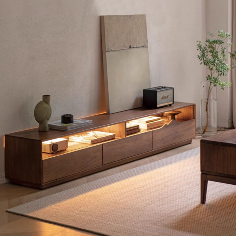 Meuble télé Modern, H 13,78 po x L 86,61 po x l 13,78 po