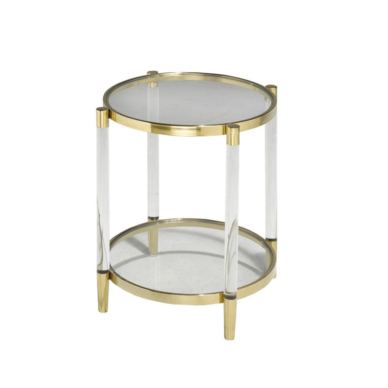 Table d'appoint Lark - Argent, Or