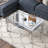 Amla Modern Mirrored Glass Coffee Table