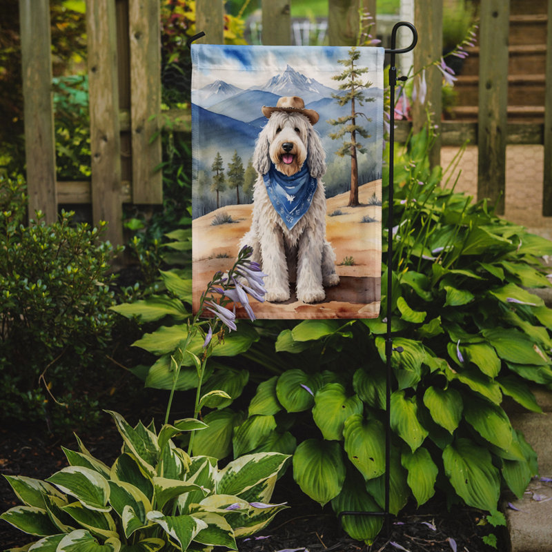 Drapeau Cowboy Welcome Garden, Komondor