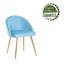 Chaise d'appoint rembourrée en velours Cohen-1312162168