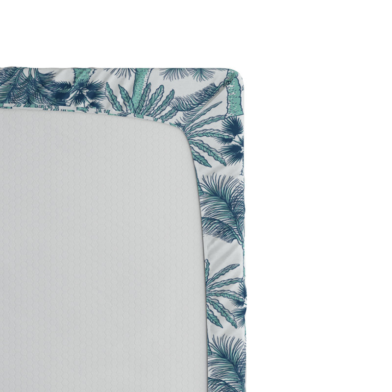 Microfiber Floral Fitted Sheet, Full Fitted Sheet