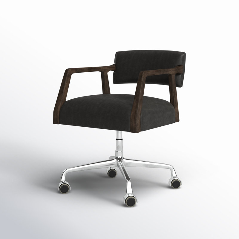 Tyler Leather Swivel Task Chair