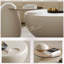 Table basse ronde et blanche Nesting